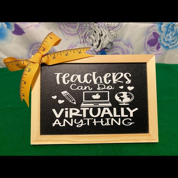 Personalized Teacher Chalkboard|Made to order|Pm me if you have any questions - Picture 8 of 9